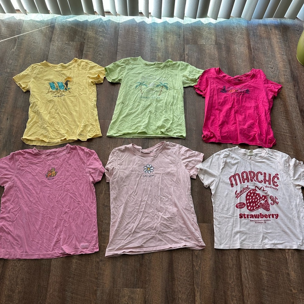 6 life is good t shirt bundle!!